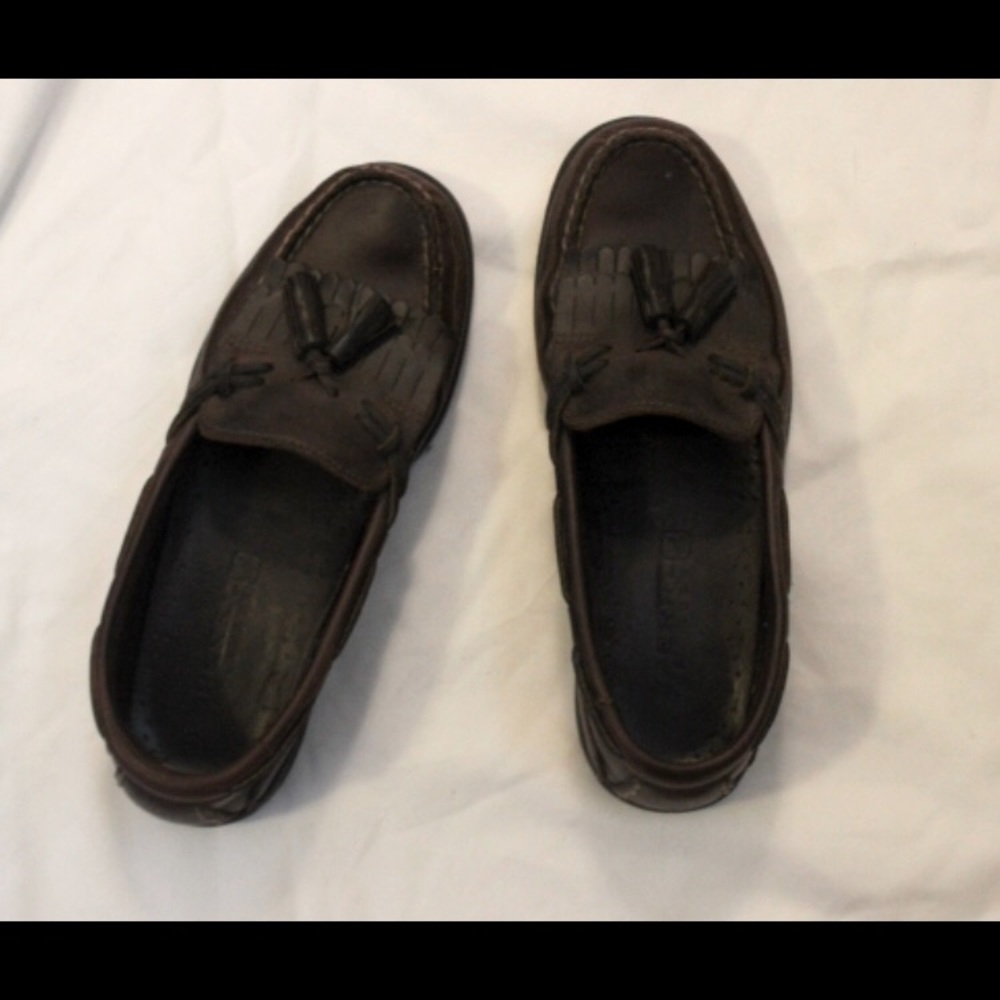 Brown Leather Sperry Loafers